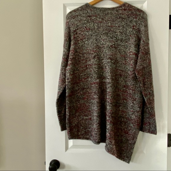 J Jill Heather Asymetrical Hem Cashmere Blend Tunic Sweater XL w MEASUREMENTS - Picture 11 of 12
